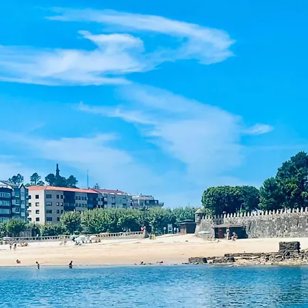 Ferienwohnung Hoibai, Raina, Atico, Con Vistas Al Casco Historico De Baiona, Galicia Exterior foto